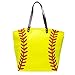 mright Oversized Baseball Mama Tote Bag Canvas Casual Bag Handtasche 55,9 x 43,2 x 20,3 cm Sportdrucke Utility Tote Strand Schultertasche, Softball, Large
