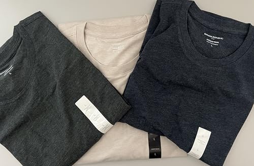 Banana Republic 3-Pack Premium Wash Mens Short Sleeve Crew Tee Shirts Large T-Shirt2
