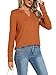 MK Shop Limited Womens Long Sleeve Shirts Casual Notch V Neck Layer Basic Tees Cute T-Shirt Dressy Tunic Tops Spring Fall Fashion Outfits 2026 Brown