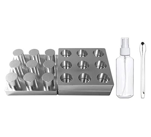Pastillera, máquina para hacer tabletas, molde de prensa de pastillas, herramienta de mano de aluminio, herramienta de molde de tableta, uso doméstico 9/25 agujeros (9 agujeros (12 mm) Pastillera, máquina para hacer tabletas, molde de prensa de pastillas, herramienta de mano de aluminio, herramienta de molde de tableta, uso doméstico 9/25 agujeros (9 agujeros (12 mm)