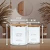 Amazon.com: Beautiful Bathroom Organizer Jars For Qtips, Cotton Balls ...