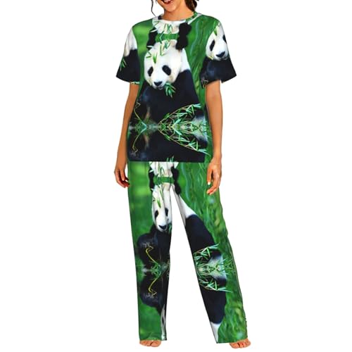 Pyjama court femme panda pour vos moments de détente à la maison