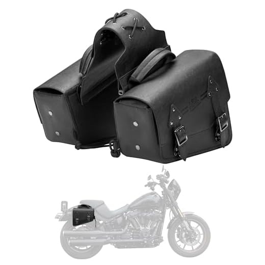 KEMIMOTO Motorcycle Saddlebags PU Leather Side Bags 12L