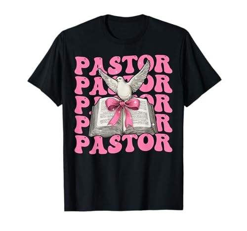 Coquette Bow Pastor Biblia Cristiana Niña Mamá Día de la Madre Camiseta