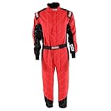 RaceQuip Chevron-5 One Piece Multi Layer Racing Driver Fire Suit SFI 3.2A / 5 Rated Red Large 91609159