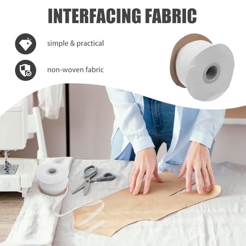 Entretela fusible con lineas de guia para refuerzo de forro de ropa y costura precisa 7