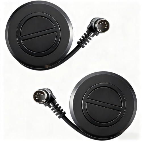 Podoy Electric Recliner Switch Replacement with 2 Button 5 pin Plug Universal Fixed Power Recliner Lift Chair, Stand Sofa with 90 Degree Plug Electric Round Hand Control Handset(2 Pack)