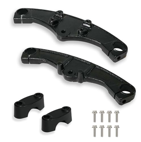 JMCHstore Heavy Duty Triple Tree Clamp Black