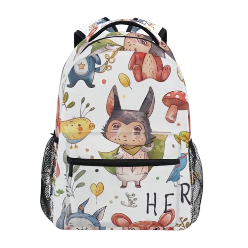 YETTASBIN Animal Backpack for Men Women, Waterproof High/Middle School Bookbag Lightweight Laptop Travel Daypack with Multiple Pockets for Teens Boys Girls