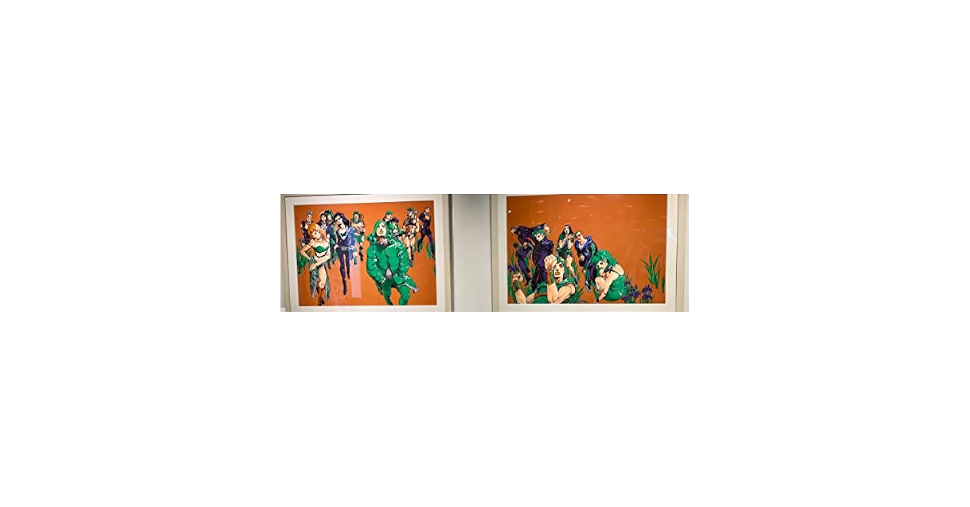 ジョジョの奇妙な冒険　高級複製原画　キービジュアル　長崎　金沢　2枚セット 美品】ジョジョ展 高級複製原画 キービジュアル 長崎・金沢2点