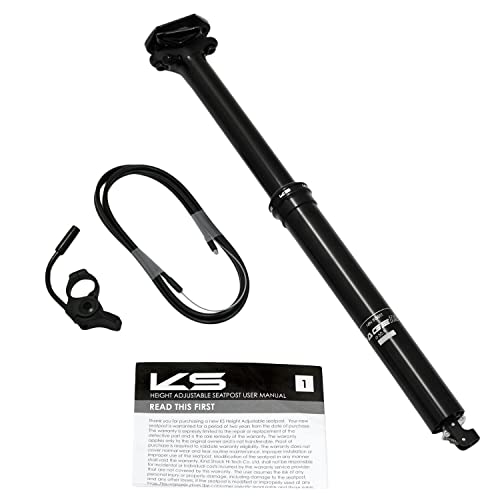 Kind Shock KS Rage-iS Suspension Dropper Seatpost w/ Remote 30.9x388mm T: 125mm, KS2733, Black