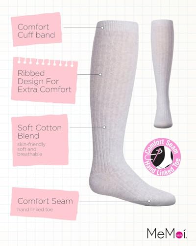 MeMoi Ribbed Cotton Blend Knee High Sock3
