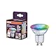 OSRAM SMART LED Spot PAR16 Reflektor GU10, 4.9W ZigBee 3.0, RGBW 16 Mio. Farben, dimmbar, App Steuerung, Alexa, Weiß