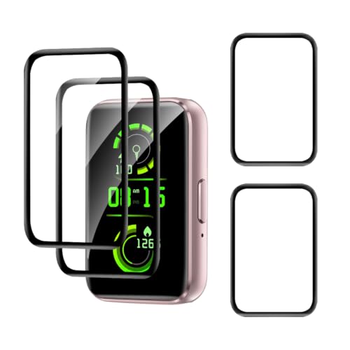 Carantee 2 Pièces Verre Trempé pour Samsung Galaxy Fit 3 Verre, Couverture 3D Vitre Protection, Anti-Huile, Anti Rayures, 0,15mm Tactile sensible, HD sans bulles Samsung Fit 3 protection écran