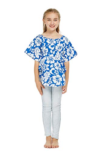 Image of Hawaii Hangover Family Matching Clothes, Classic Vintage Hibiscus Blue | Family matching Hawaiian outfits, Classic Vintage Hibiscus Blue, 100% cotton, machine washable, tropical floral print, luaus