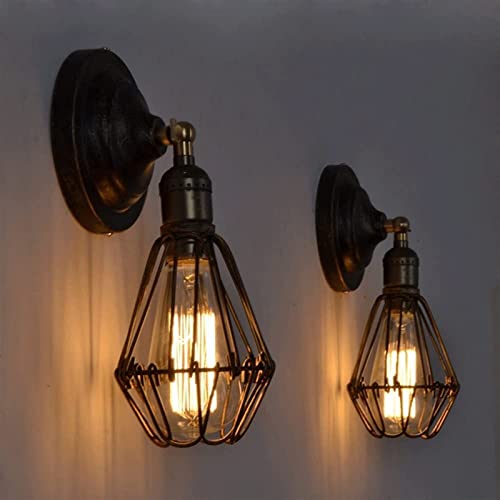 Lámparas de pared retro industriales E27 para iluminar pasillos oscuros 3