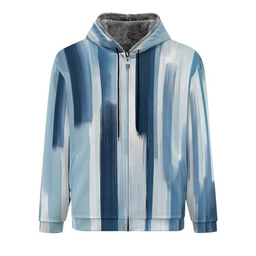 Sweat à capuche en polaire pour homme veste zippée chaude