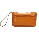 Clutch Carteira Bolsa de Mao e Porta Celular Feminina em Couro Legítimo MDXP046 (Caramelo)