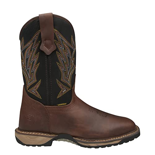 CEBU Men's WPSQR Waterproof Steel Toe Boots - Brown 11 US2