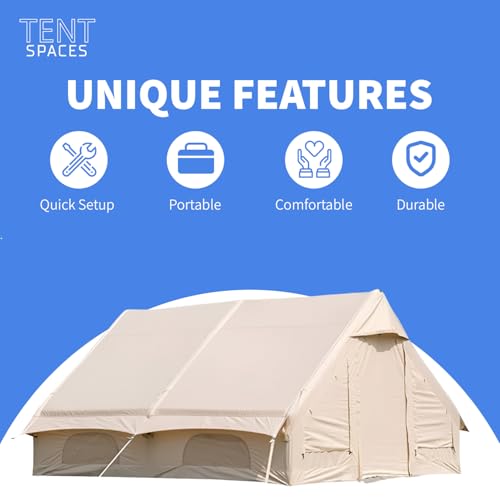 Carpa inflable para camping 6 personas ligera y duradera miniatura 3