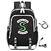 Produktbild COMTERVI Riverdale Rucksack mit USB Ladeanschluss, Unisex Schule Notebook Rucksack f¨¹r Herren Damen,kinder