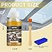 ROFPM Car Headliner Adhesive, 200ml Automotive Upholstery Glue Kit with Brush, Quick-Repair for Car Roof Interiors, Fabric, Leather (100ml*2)