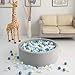 GOGOSO Blue Ball Pit Balls for Toddlers Baby Kids, Pearl Balls for Ball Pit, Themed Party, Bounse House, Birthday,100 pcs, Pearl Blue
