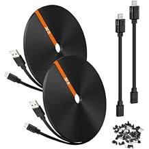 2-Pack 30 ft Power Cord and Adapter for Blink Mini 2 and Outdoor 4, Outdoor Camera Extension Cable