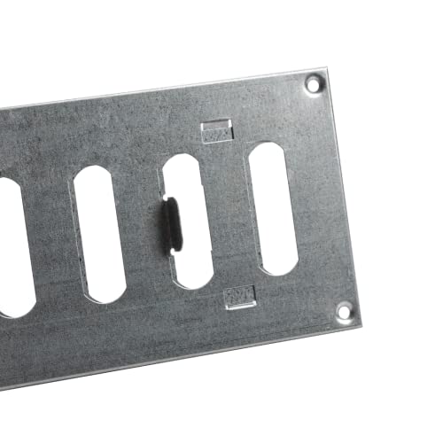 300x100 mm (12x4") Sliding Grille Made of Sheet Steel, galvanised Ventilation Grille, Made by Europlast, galvanised - Image 3