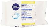 Contenido del envío – NIVEA Toallitas Desmaquilladoras Refrescantes, toallitas desmaquillantes para rostro, ojos y cuello, 1 x 40 ud, toallitas.