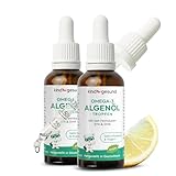 Omega 3 Kinder Tropfen – vegan & nachhaltig – 50 ml Algenöl (133 Tage) – kindgerecht dosiert: 205 mg DHA + 103 mg EPA pro Tagesdosis – mit Zitronengeschmack - ab 3 Jahren