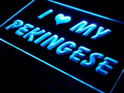ADVPRO s058-b I Love My Pekingese Dog Pet Neon Light Sign
