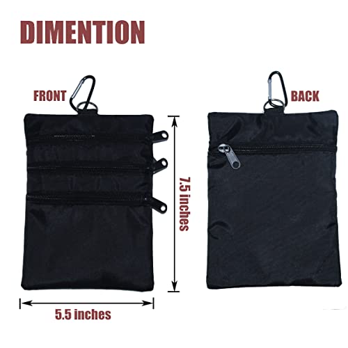 hapheal 4-Pocket Zipper Golf Pouch
