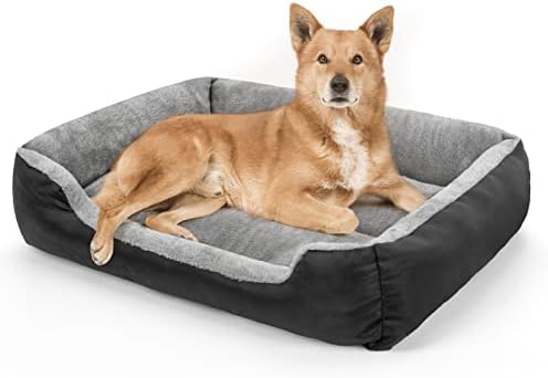 Teodty Dog Beds for Medium Dogs, Washable Pet Bed Mattress Comfortable, Warming Rectangle Bed for Medium and Large Dogs, Cat Pets