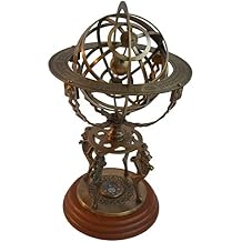 Nagina International, Antique Finish Solid Brass Zodiac Globe Sphere Armillary 43 cm/Compass