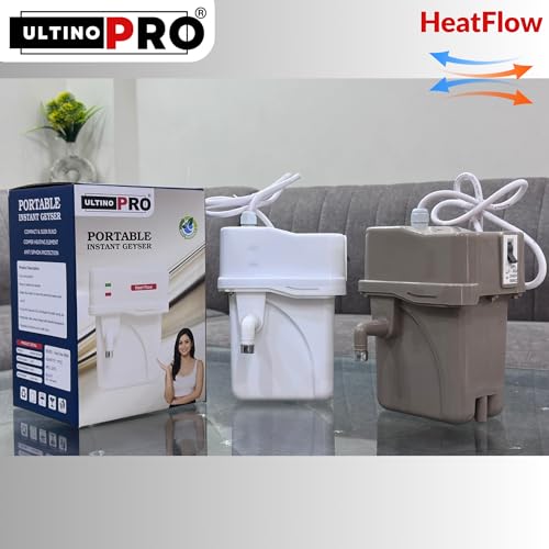 Image of Smart 2 Litre Instant Water Geyser /Heater, Portable Geyser [Fitted With Copper Element With MCB Auto-Cut Off Thermostat ] (New 2L Geyser White)