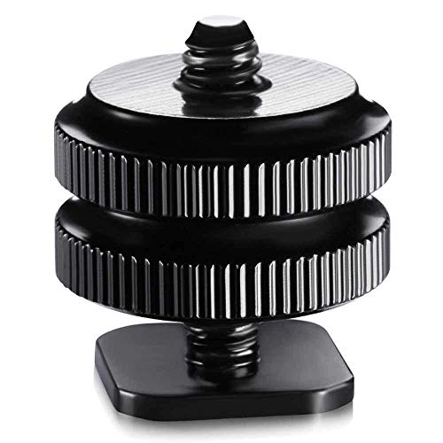 Image of BKN Metal Durable Camera Shoe Adapter Mount 1 /4 inch Dual Thumb Screw Flash Camera Adapter for Canon Sony Nikon DSLR Camera Accessories - 2pcs