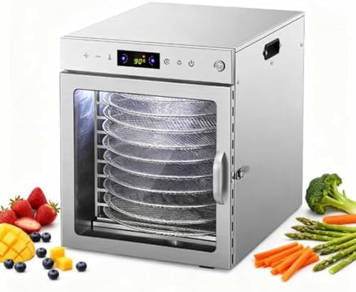 Compact Electric Food Dehydrator, 220V - Adjustable Temperature Vegetable & Fruit Dryer for Home Use, 35.5x47.5x43.5 cm, Ideal for Food Processing & Preserving
