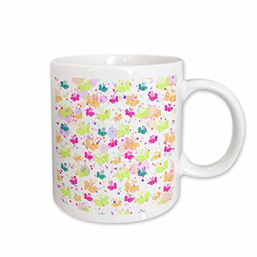3dRose Butterfly Confetti 15oz Mug