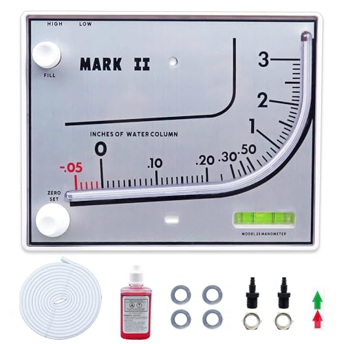 Mark II 25 Liquid Filled Manometer for HVAC Use