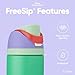 Owala Disney Princess FreeSip Insulated Stainless Steel Water Bottle with Straw for Sports and Travel, BPA-Free Sports Water Bottle, 24 oz, Ariel
