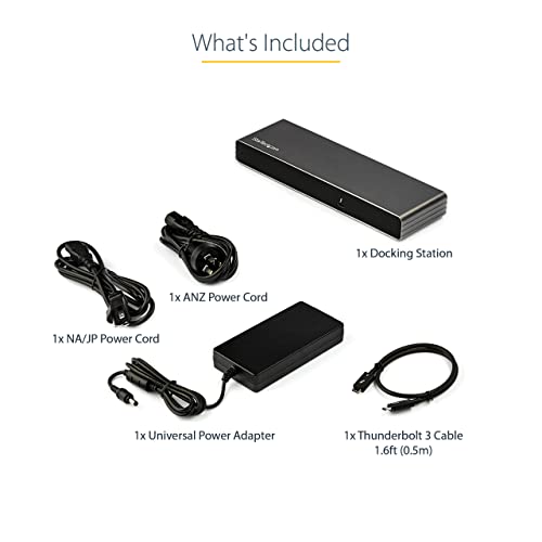 Startech.com Thunderbolt 3 Dock - Dual 4K 60Hz Monitor Tb3 Laptop Docking Station With Displayport, Hdmi & 1080P Vga - 85W Power Delivery & Charging - 2X Usb-A, Ethernet - Mac & Windows (Tb3Dk2Dhv) #TOP7