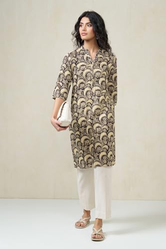 Image of Rangmanch by Pantaloons Women's Cotton Linen Bottoms | Slim Tapered Fit | Mid Rise Waist | Ankle Length