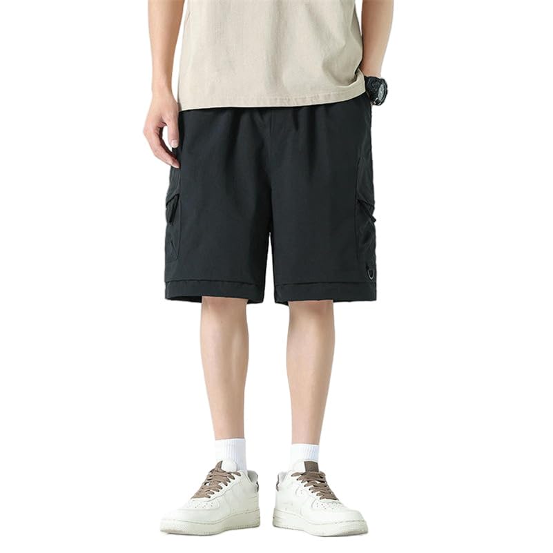 Short de plage mi-long en soie glacée haut de gamme USTZFTBCL
