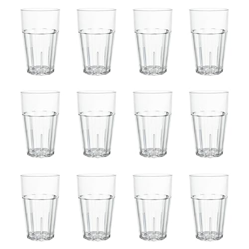 Thunder Group �^���u���[ 350ml 12oz 12�Z�b�g �Ɩ��p ����ɂ��� �H��@�Ή� �d�˂Ă��������Ȃ� �v���X�`�b�N �R�b�v �X�^�b�L���O PLPCTB112CL-12S