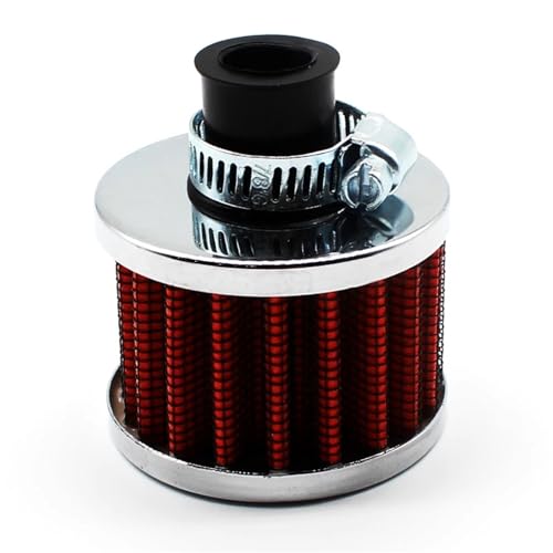Filtre à air universel rouge DEFT 12mm haut débit pour course mécanique