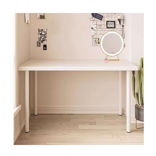 Escritorio de Oficina Sencillo: Elegante Mesa para computadora en casa, Ideal para teletrabajar y vestirse, fácil de armar, Blanco (80 x 60 cm), Ideal para el hogar y la Oficina.