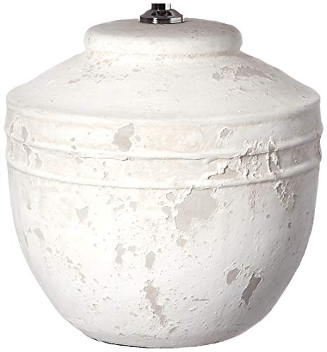 Creative Co-Op Distressed Cement and Linen Table Lamp #TOP20