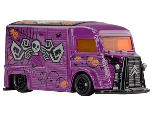 Hot Wheels Pop Culture Nightmare Before Christmas Citroën Type H Échelle 1:64 en métal moulé sous Pression Modèle avec Caoutchouc Real Riders