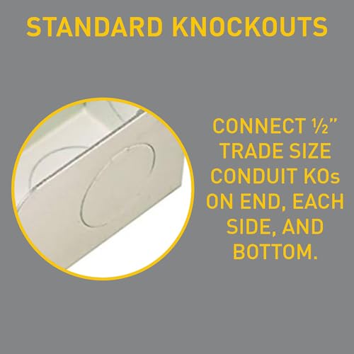 Legrand Wiremold V2010A2 2000 Series Metal Raceway For Extending Power, Entrance End Fitting to Connect 2000 Series Raceway and Plugmold to 1/2" Conduit, Ivory (1 Pack) by Wiremold - Image 2